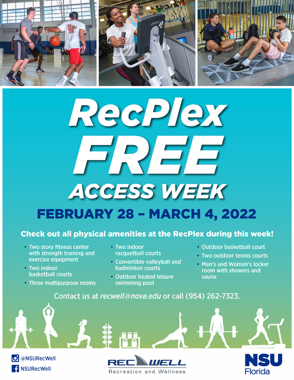RecPlex Free Access Week 2021