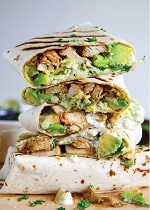 avocado chicken wrap